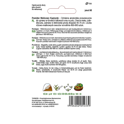 Pomidor Malinowy Kapturek do 600 owoców Torseed